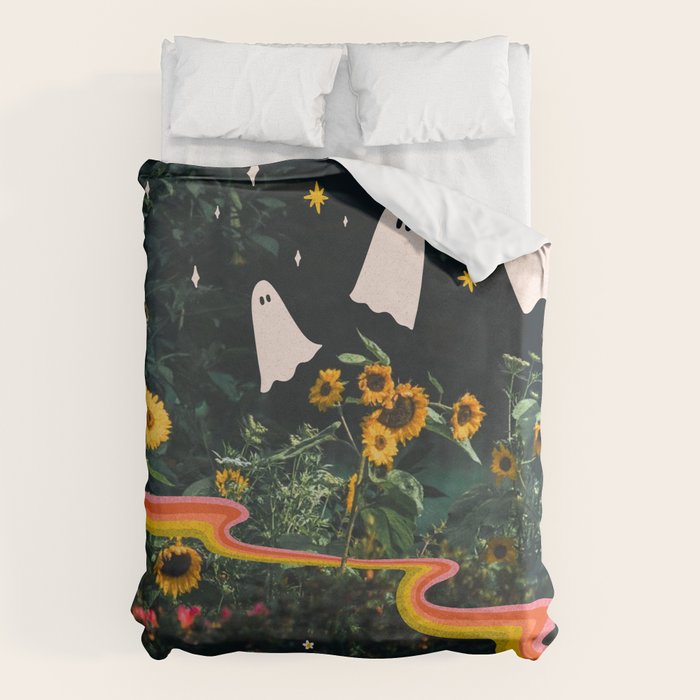 Autumn Sunflower Collage Duvet Cover Gallery Image 6