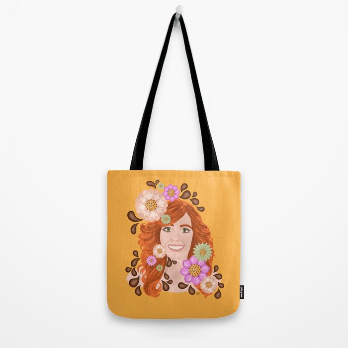 Vintage Beauty Retro Portrait Tote Bag Gallery Image 2
