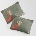 Antique Indian Painted Illustration The Swing Pillow Sham Gallery Image 3