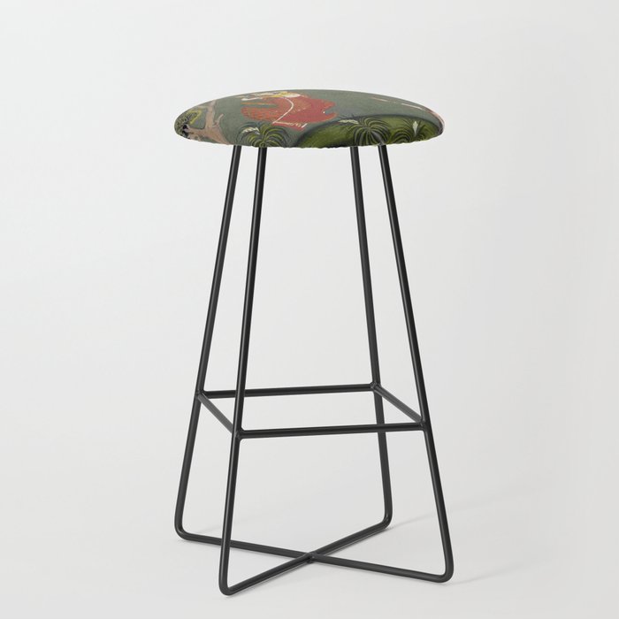 Antique Indian Painted Illustration The Swing Stool Gallery Image 1