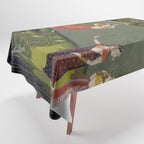 Antique Indian Painted Illustration The Swing Tablecloth Gallery Image 1