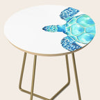 Coastal. Sea turtle. Watercolor. Side Table Gallery Image 2