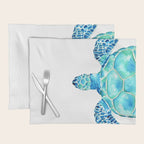 Coastal. Sea turtle. Watercolor. Placemat Gallery Image 1