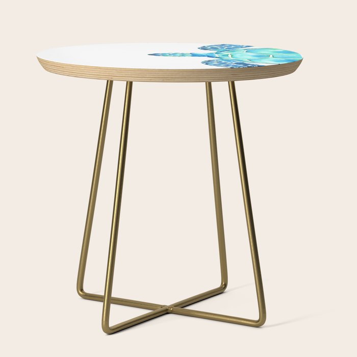 Coastal. Sea turtle. Watercolor. Side Table Gallery Image 1