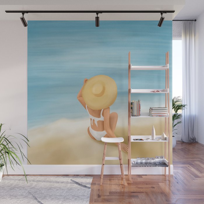 Beach Morning Wall Mural Gallery Image 1