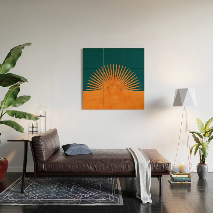 sun Wood Wall Art Gallery Image 2
