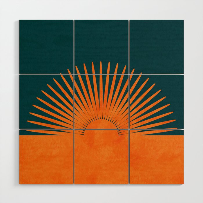 sun Wood Wall Art Gallery Image 1
