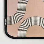 Mid Century Waves - Blush Pink Laptop Sleeve Gallery Image 3