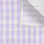 Chalky Pale Lilac Pastel and White Gingham Check Plaid Wall Tapestry Gallery Image 3