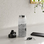 Montana Buffalo Bison | Black and White Montana Photography Water Bottle Gallery Image 4