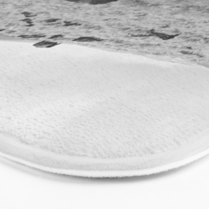 Montana Buffalo Bison | Black and White Montana Photography Bath Mat Gallery Image 3