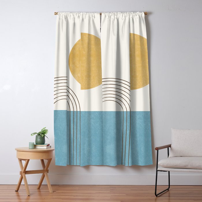 Sunny ocean Window Curtain Gallery Image 5