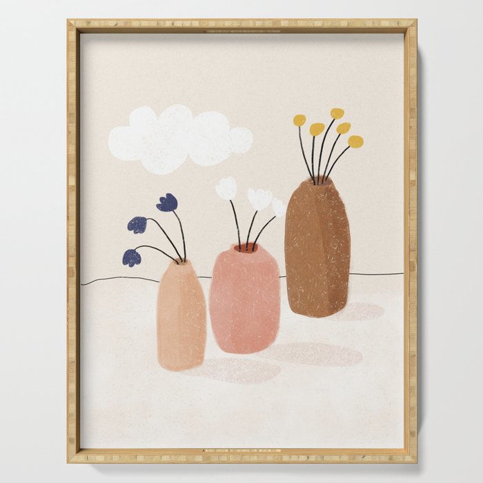 Cloudy Still Life No.2  Serving Tray Gallery Image 1