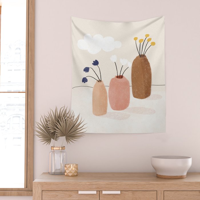 Cloudy Still Life No.2  Wall Tapestry Gallery Image 2