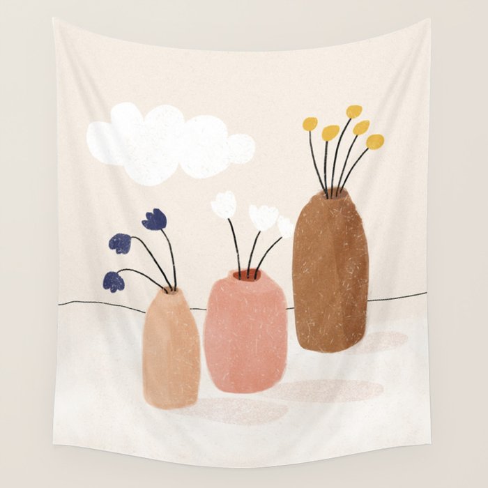 Cloudy Still Life No.2  Wall Tapestry Gallery Image 4