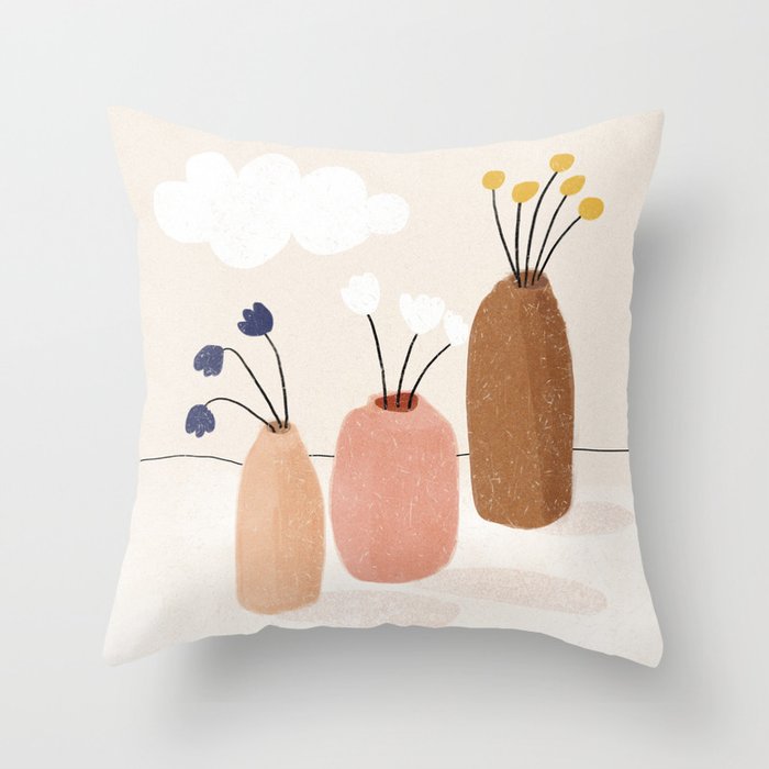 Cloudy Still Life No.2  Throw Pillow Gallery Image 6