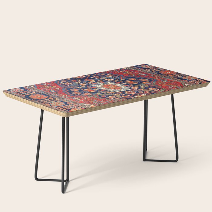 Farahan Arak West Persian Rug Print Coffee Table Gallery Image 1