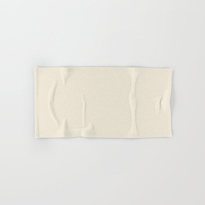 Neutral Cream Beige Solid Bath Towel Gallery Image 1