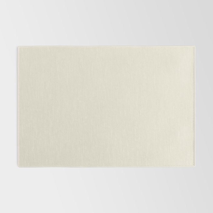 Neutral Cream Beige Solid Rug Gallery Image 2