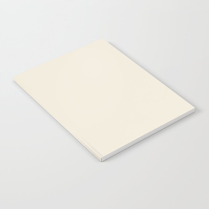 Neutral Cream Beige Solid Notebook Gallery Image 2
