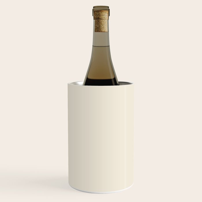 Neutral Cream Beige Solid Wine Chiller Gallery Image 1