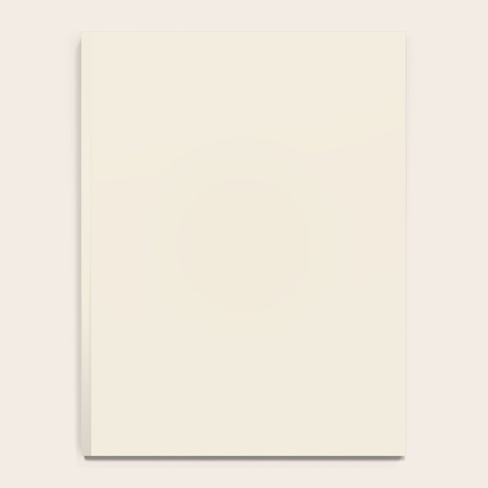 Neutral Cream Beige Solid Notebook Gallery Image 4