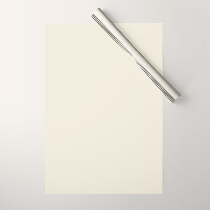 Neutral Cream Beige Solid Wrapping Paper Gallery Image 1