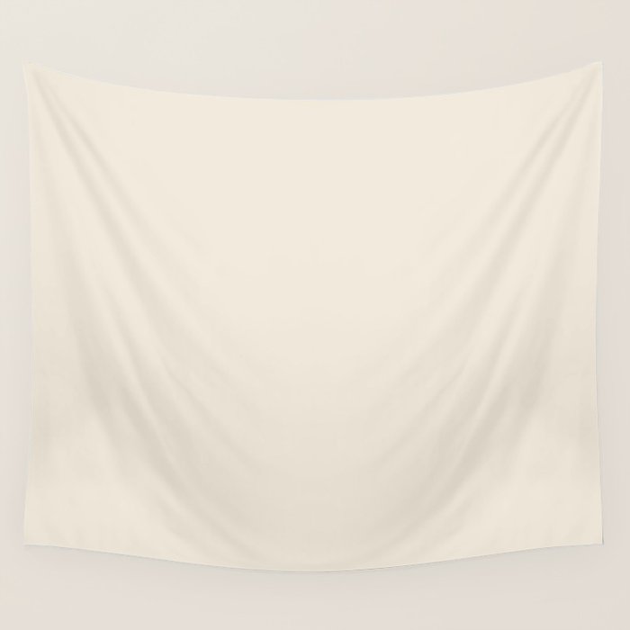 Neutral Cream Beige Solid Wall Tapestry Gallery Image 1