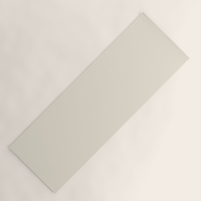 Neutral Cream Beige Solid Yoga Mat Gallery Image 1