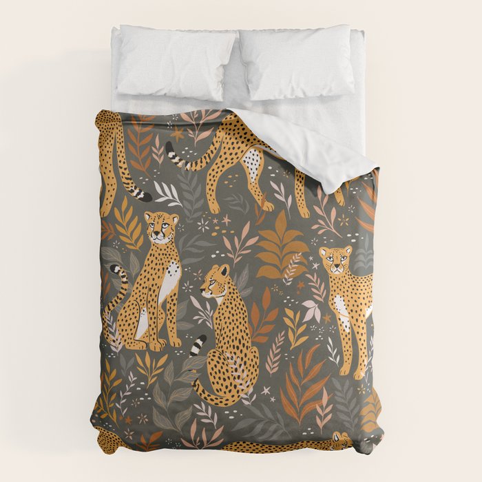 Wild Cheetah Pattern II - Autumn Duvet Cover Gallery Image 6