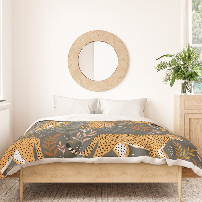 Wild Cheetah Pattern II - Autumn Duvet Cover Gallery Image 3