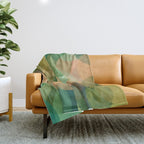 Modern Abstract Art Print - Organic Abstract #10 Throw Blanket Gallery Image 1