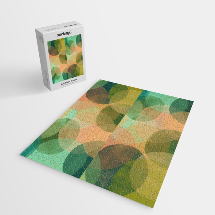Modern Abstract Art Print - Organic Abstract #10 Jigsaw Puzzle Gallery Image 2