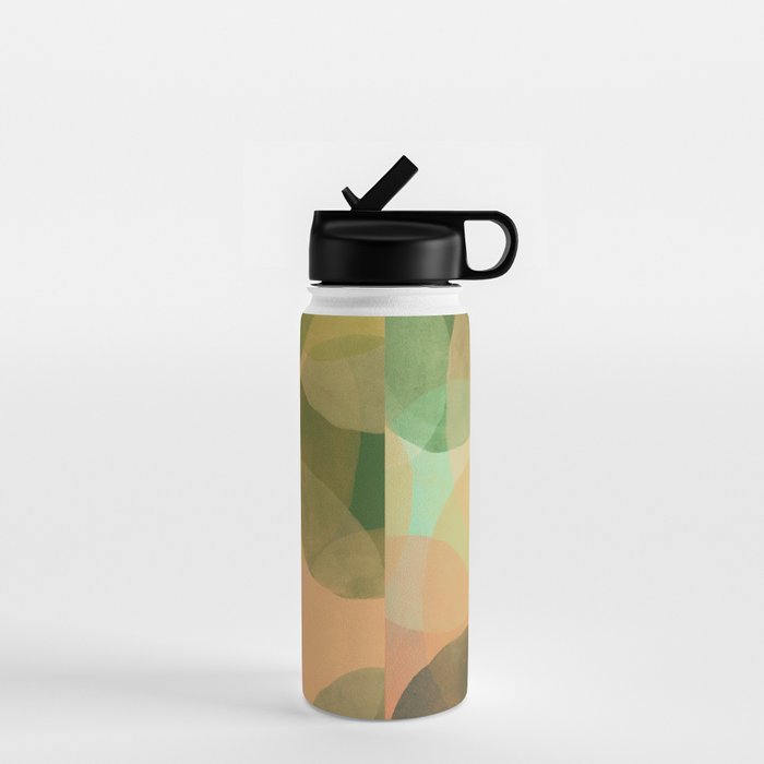 Modern Abstract Art Print - Organic Abstract #10 Water Bottle