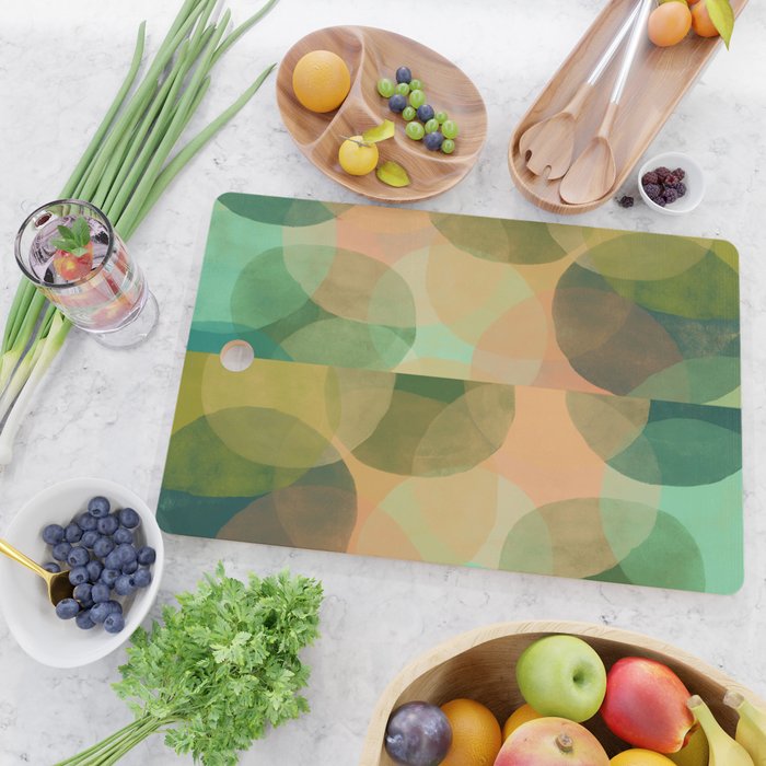 Modern Abstract Art Print - Organic Abstract #10 Cutting Board Gallery Image 2