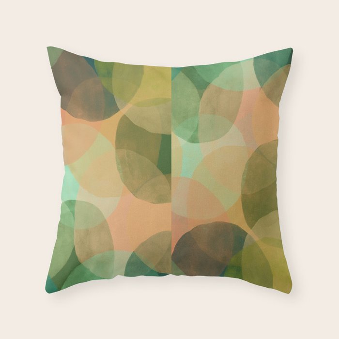 Modern Abstract Art Print - Organic Abstract #10 Throw Pillow Gallery Image 1