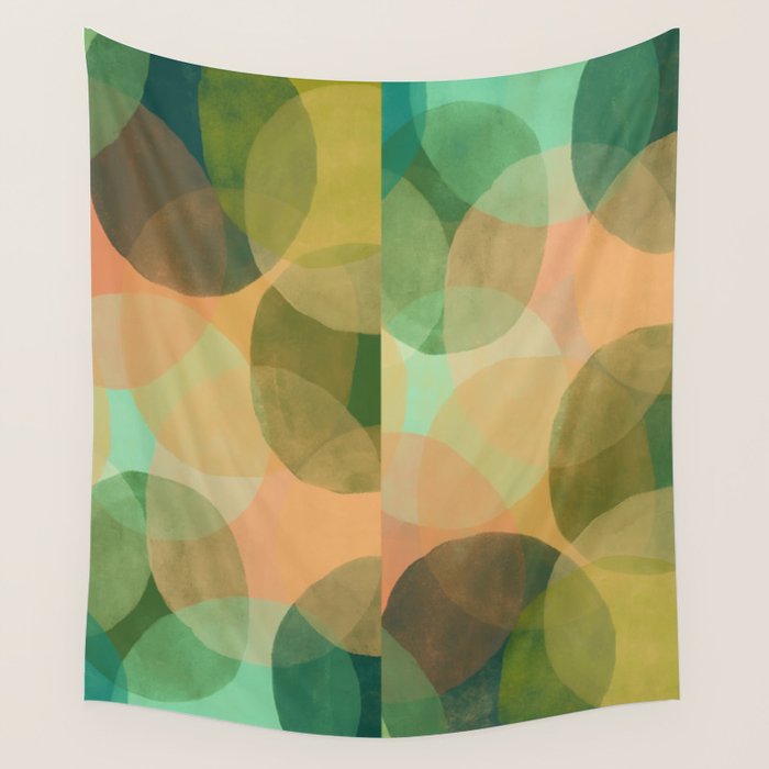 Modern Abstract Art Print - Organic Abstract #10 Wall Tapestry Gallery Image 1