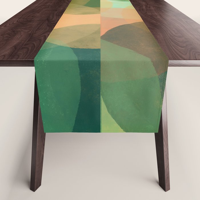 Modern Abstract Art Print - Organic Abstract #10 Table Runner Gallery Image 1