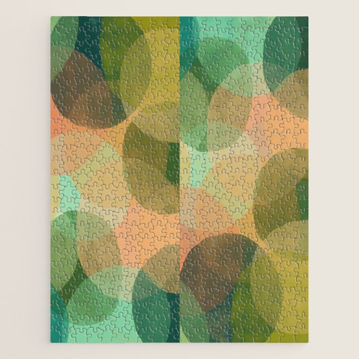 Modern Abstract Art Print - Organic Abstract #10 Jigsaw Puzzle Gallery Image 1