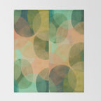 Modern Abstract Art Print - Organic Abstract #10 Throw Blanket Gallery Image 2