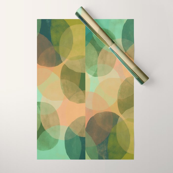Modern Abstract Art Print - Organic Abstract #10 Wrapping Paper Gallery Image 1