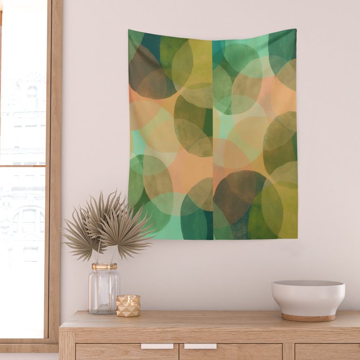 Modern Abstract Art Print - Organic Abstract #10 Wall Tapestry Gallery Image 2