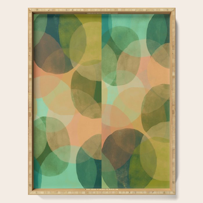 Modern Abstract Art Print - Organic Abstract #10 Serving Tray Gallery Image 1