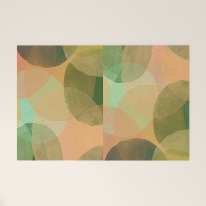 Modern Abstract Art Print - Organic Abstract #10 Welcome Mat Gallery Image 1