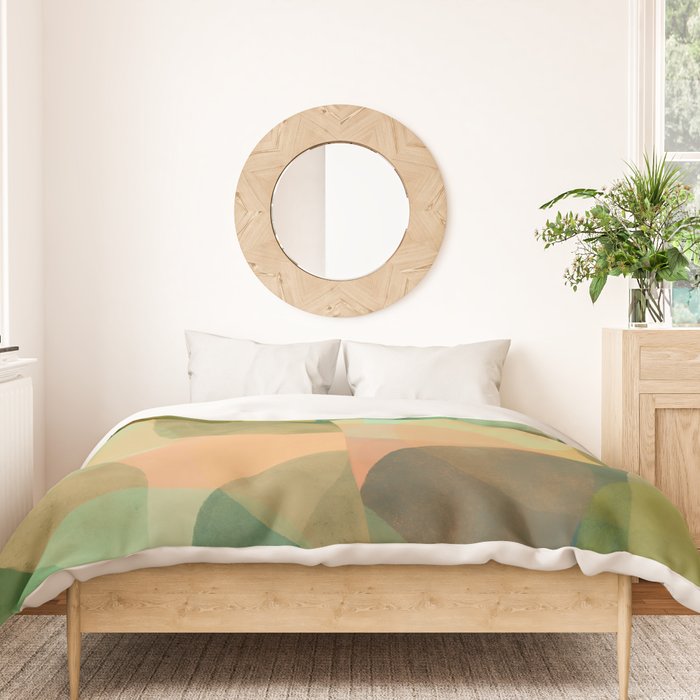 Modern Abstract Art Print - Organic Abstract #10 Duvet Cover Gallery Image 3