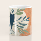 Two Swimming Fish Coffee Mug Gallery Image 4