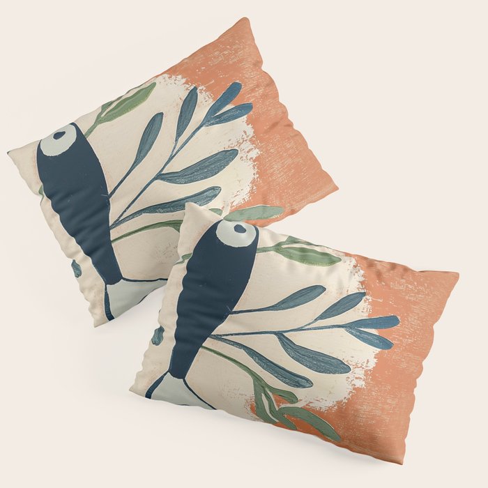Two Swimming Fish Pillow Sham Gallery Image 3