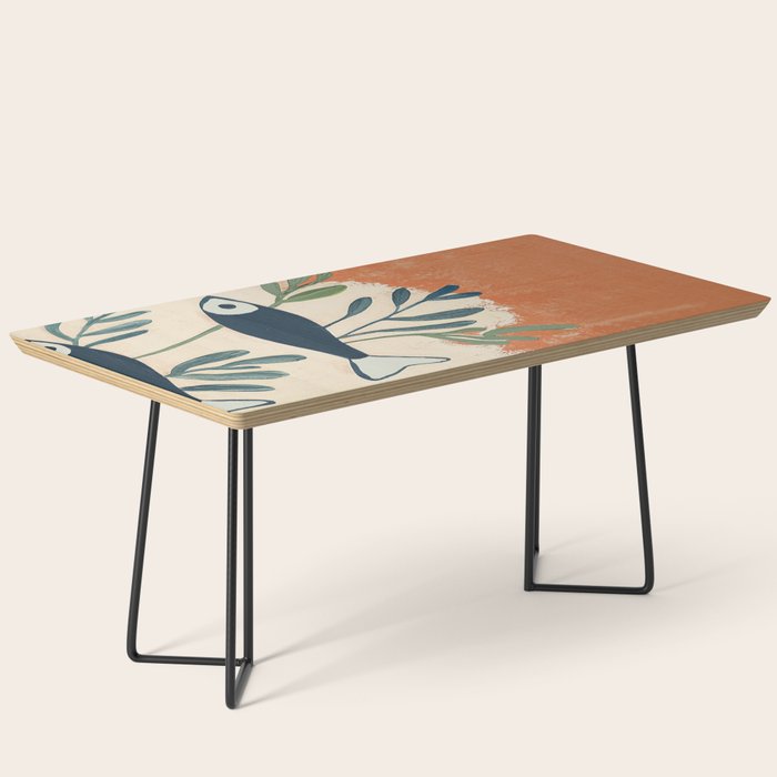 Two Swimming Fish Coffee Table Gallery Image 1
