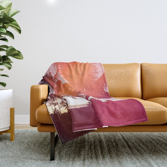Aloha palms Throw Blanket Gallery Image 1