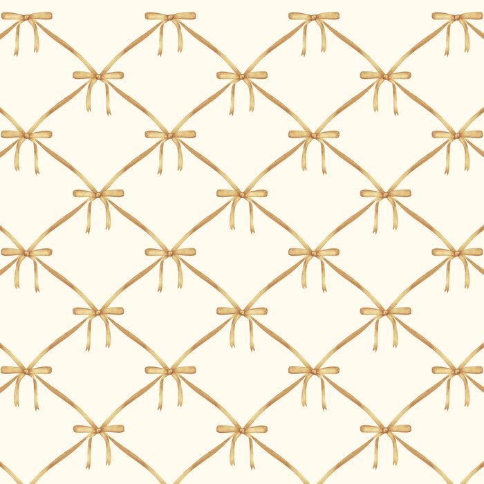Bows & Ribbons Pattern III Neutral Coffee Mug Gallery Image 2